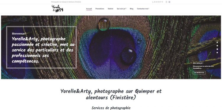 Site web pour photographe-Finistère