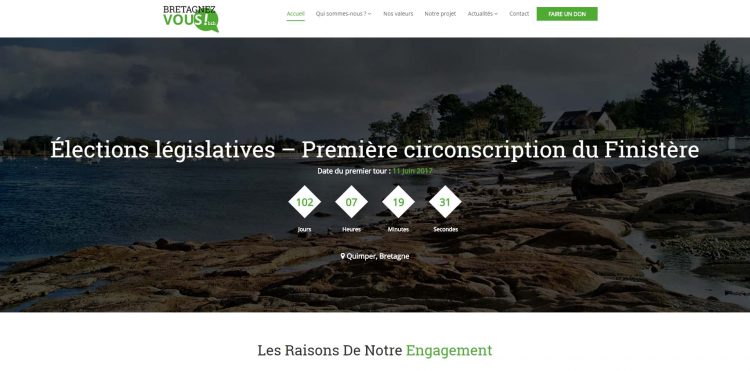 Conception de site web-Elections législatives