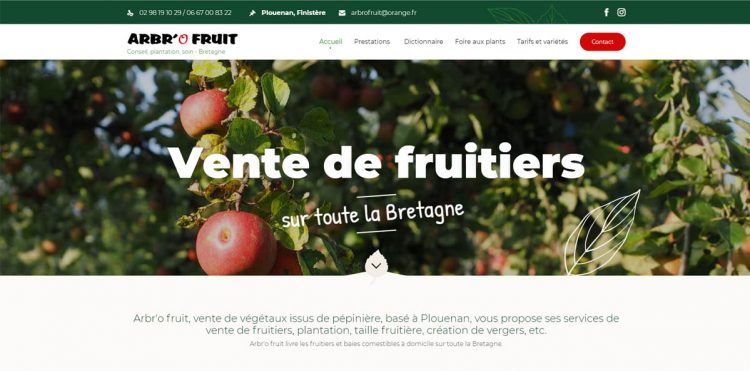 Site web arbrofruit